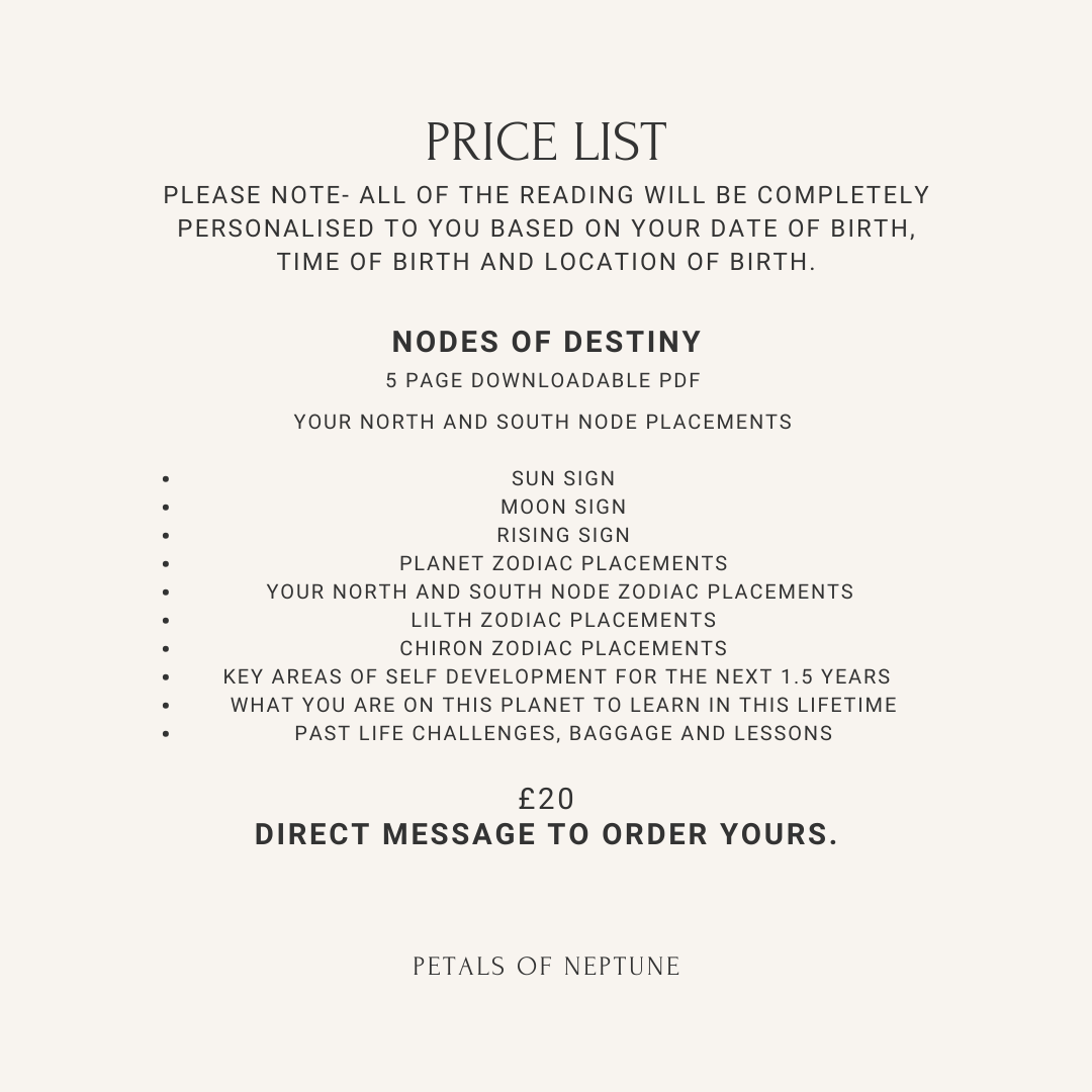 Nodes of Destiny- Birth chart reading