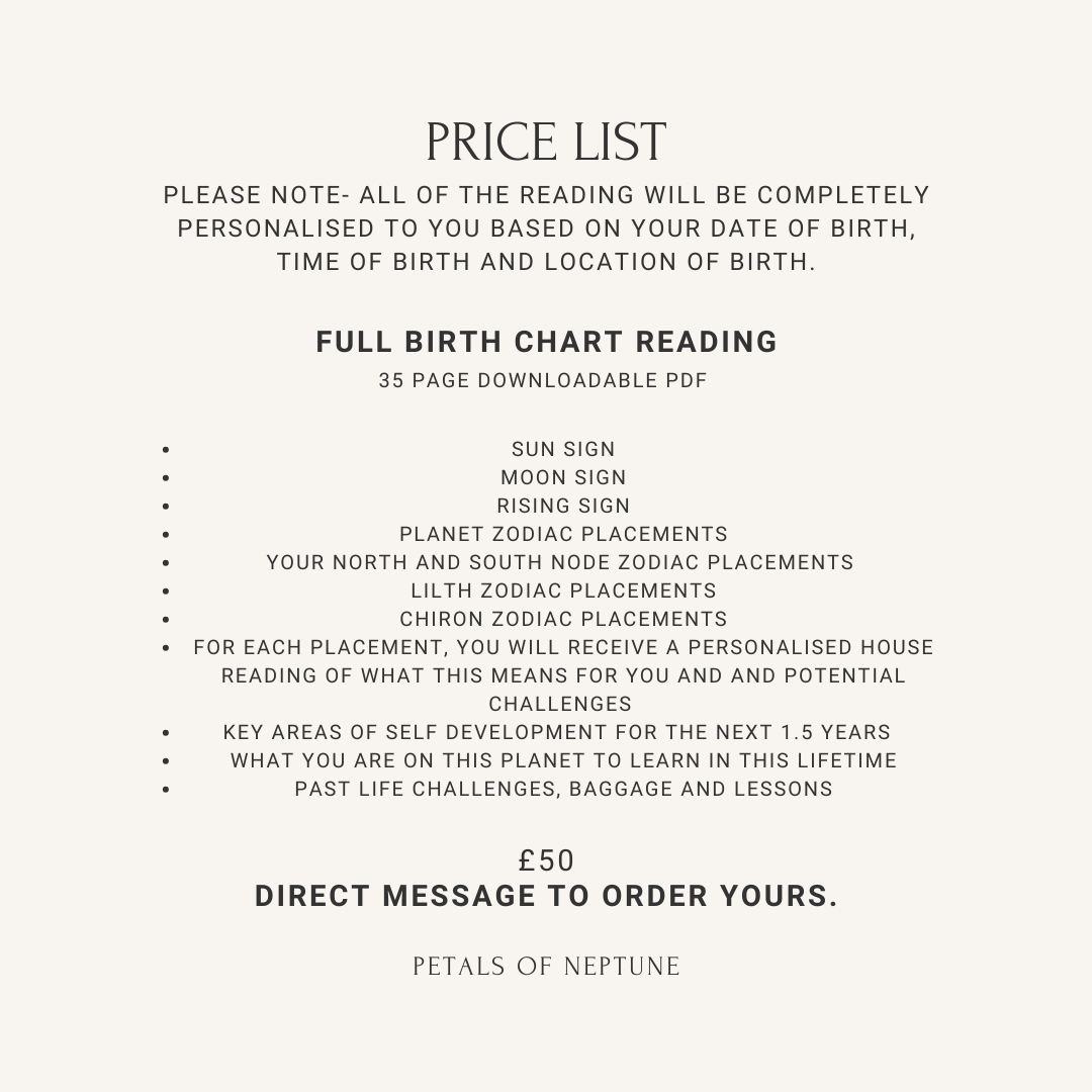 The Story of You- Full Birth chart reading