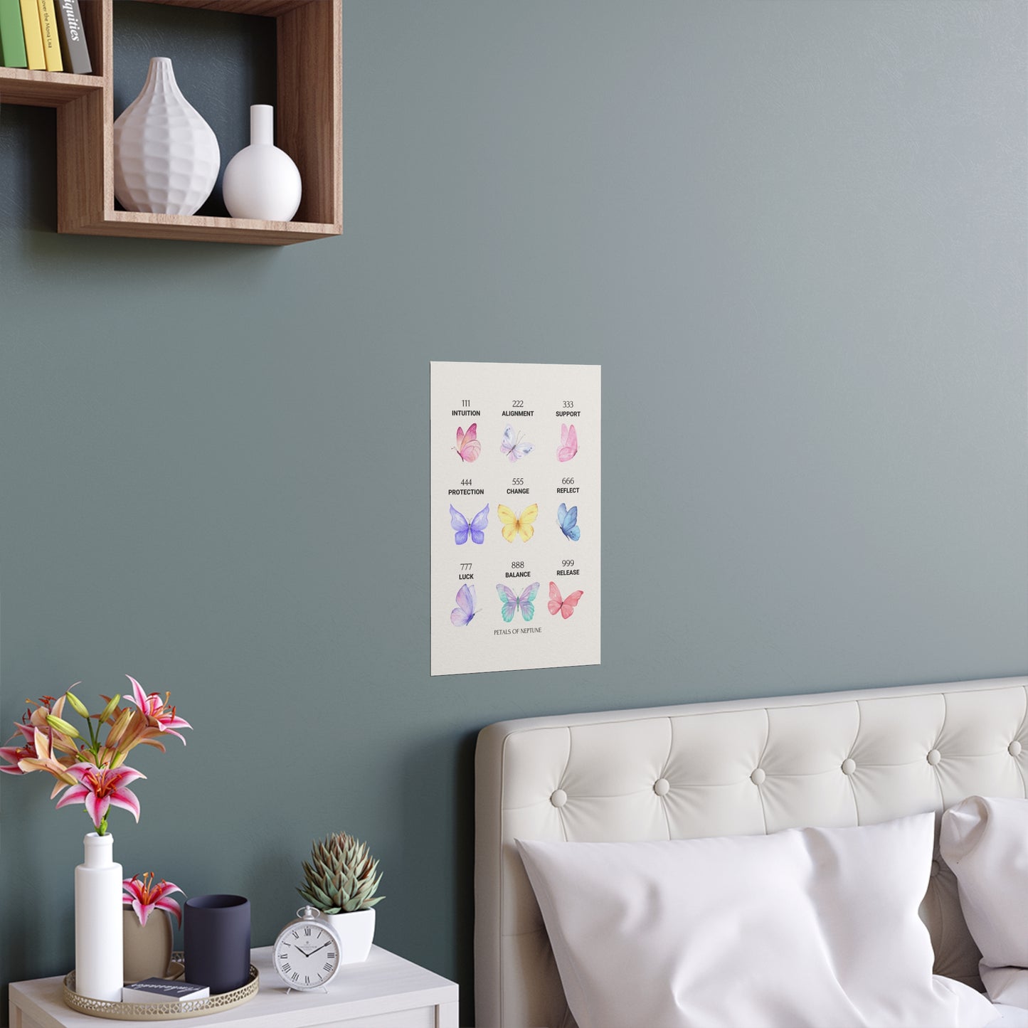Angel Numbers Butterfly poster