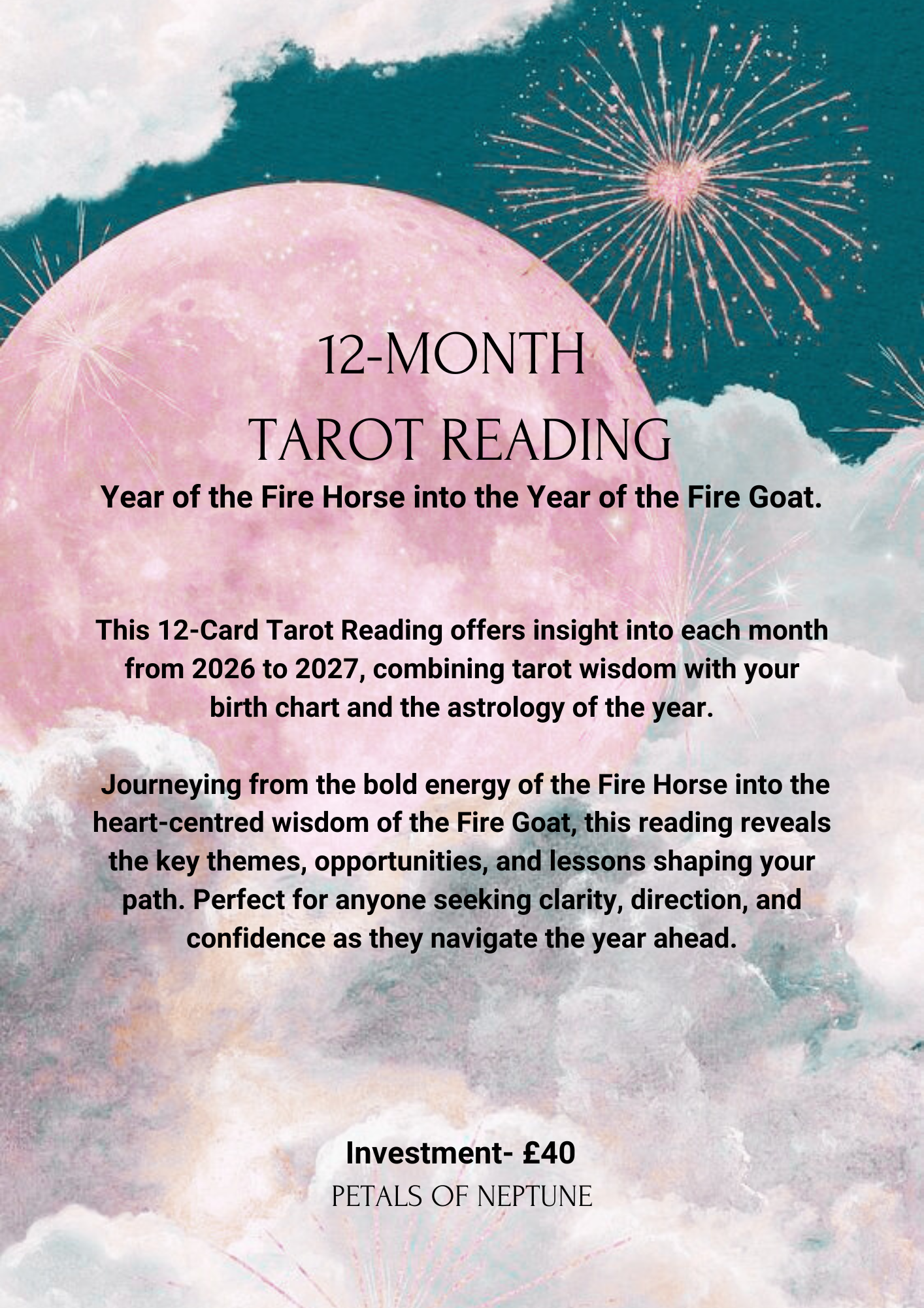 12-Month Tarot Journey | Fire Horse Year into the Year of the Fire Goat