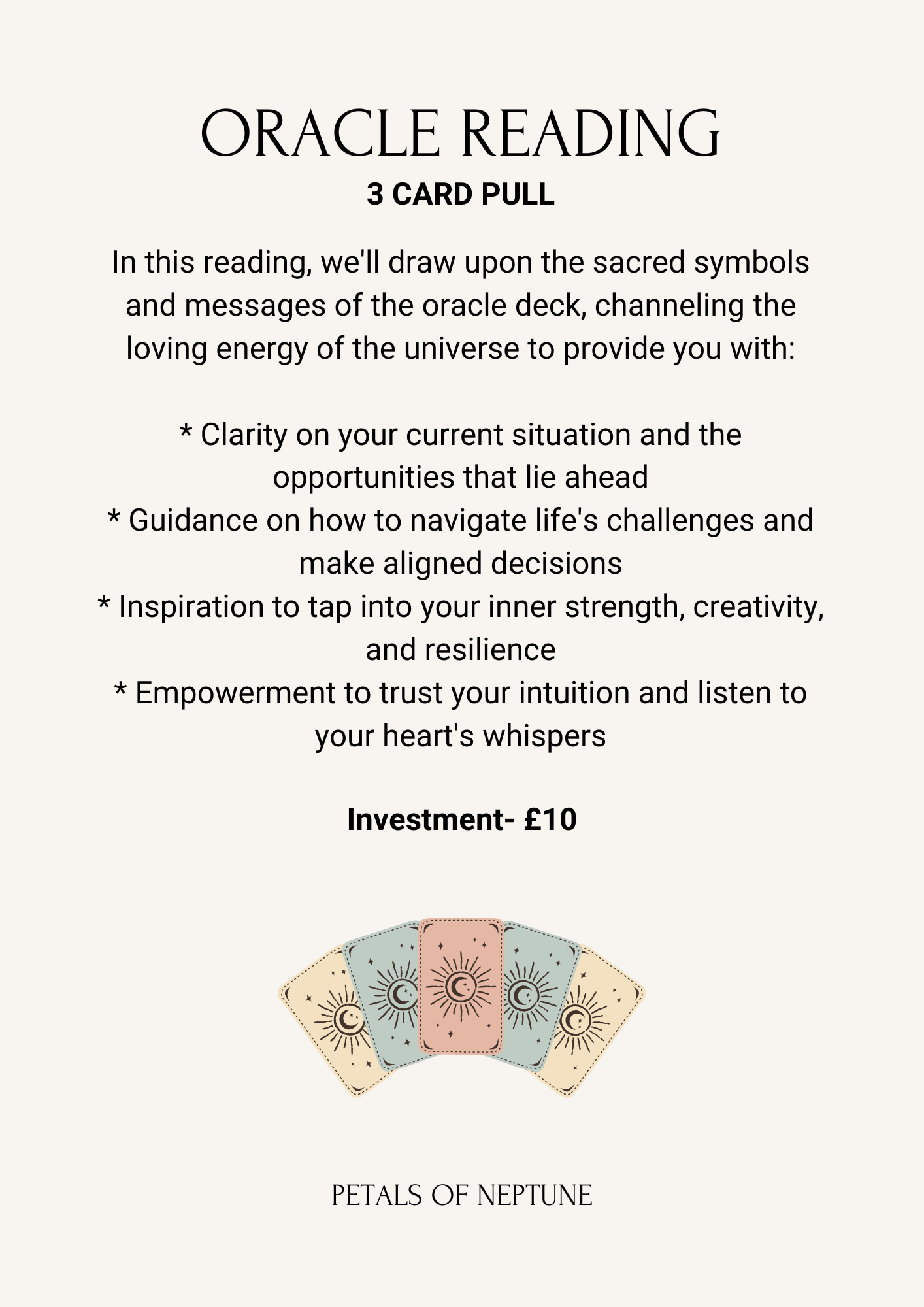Oracle card Reading.