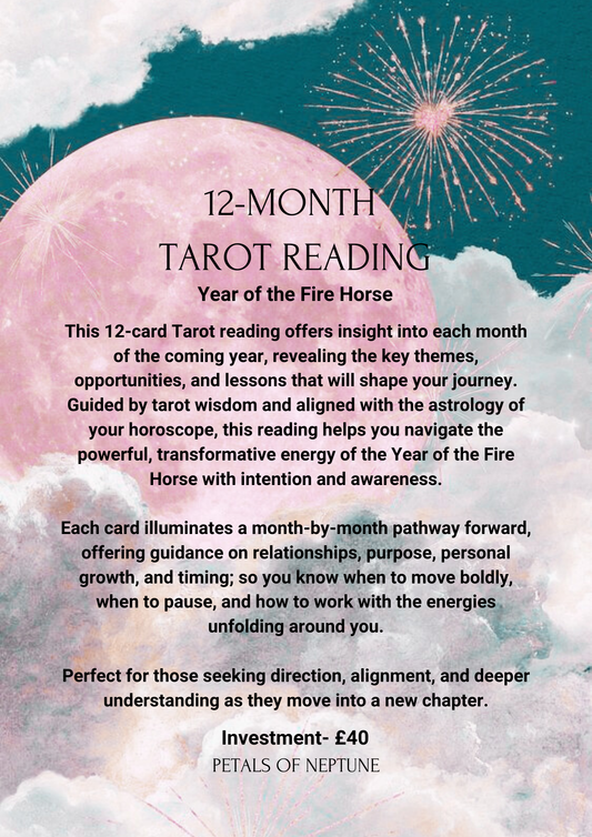 12-Month Tarot Journey | Fire Horse Year Guidance