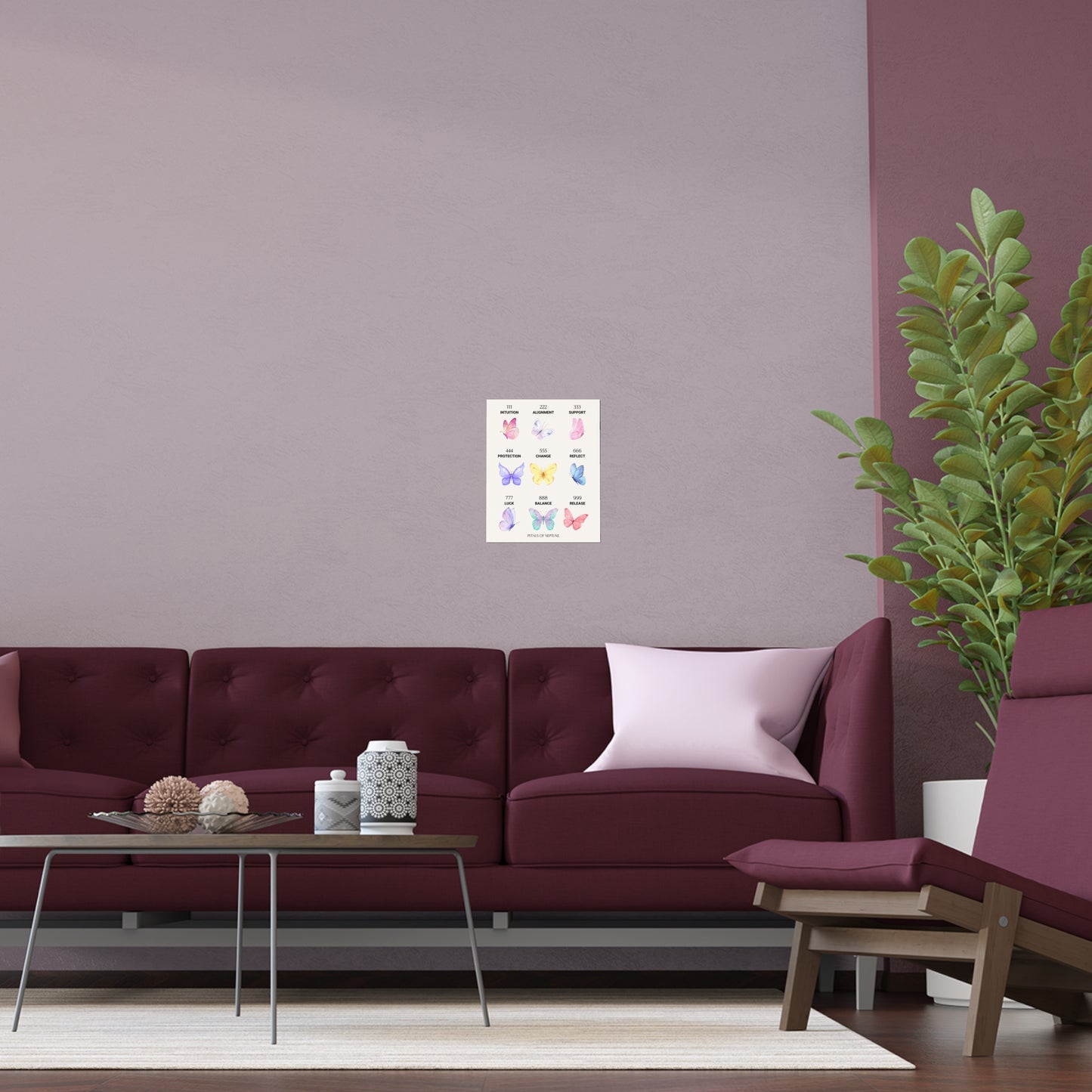 Angel Numbers Butterfly poster