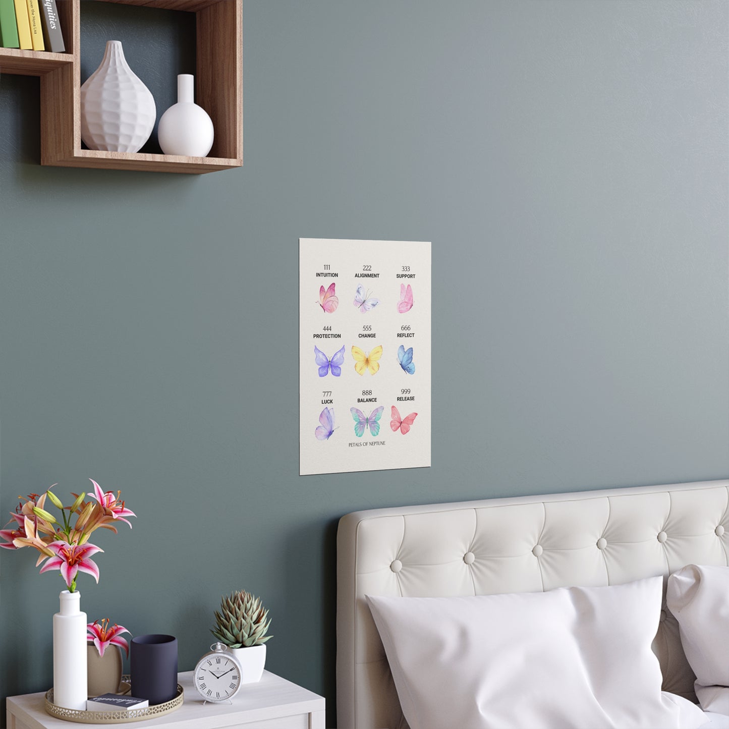 Angel Numbers Butterfly poster