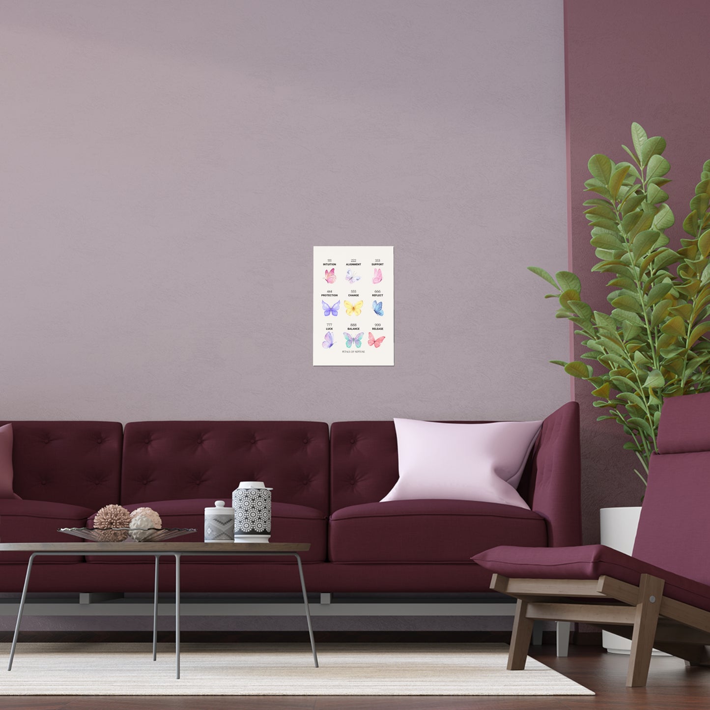 Angel Numbers Butterfly poster