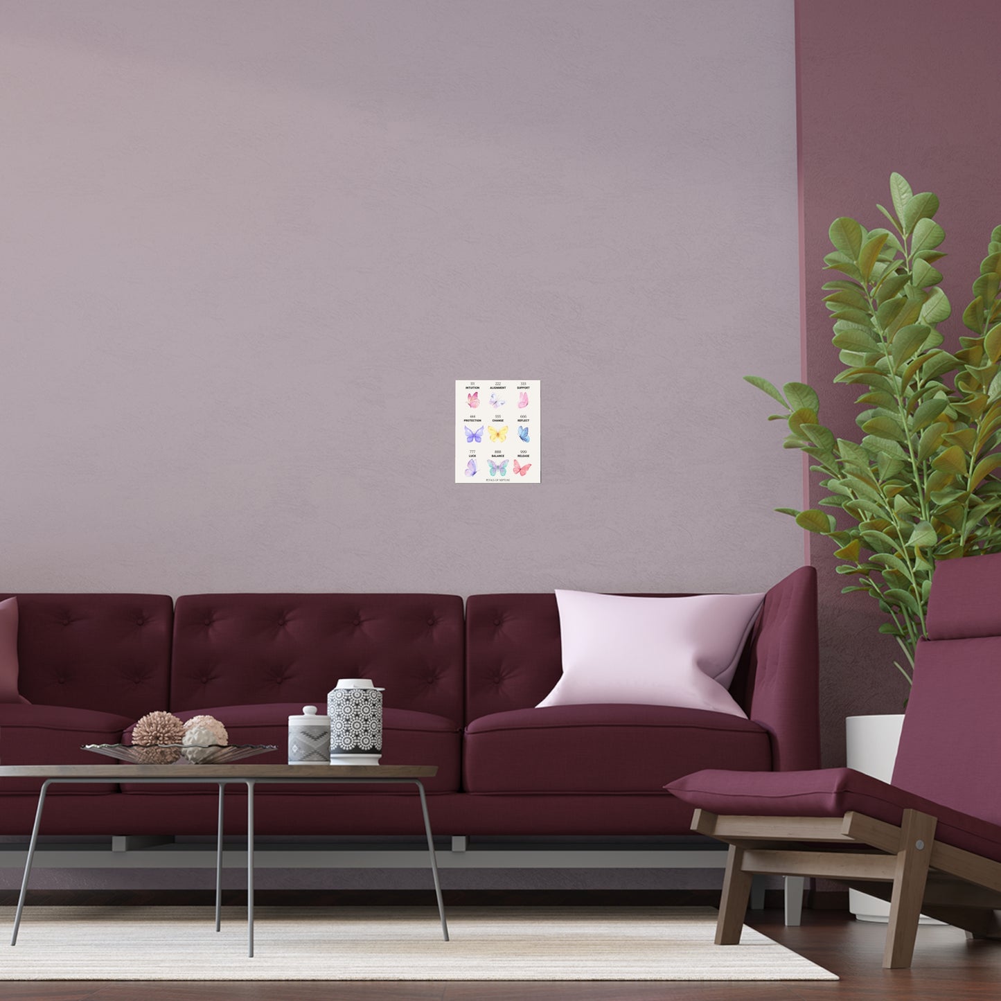 Angel Numbers Butterfly poster
