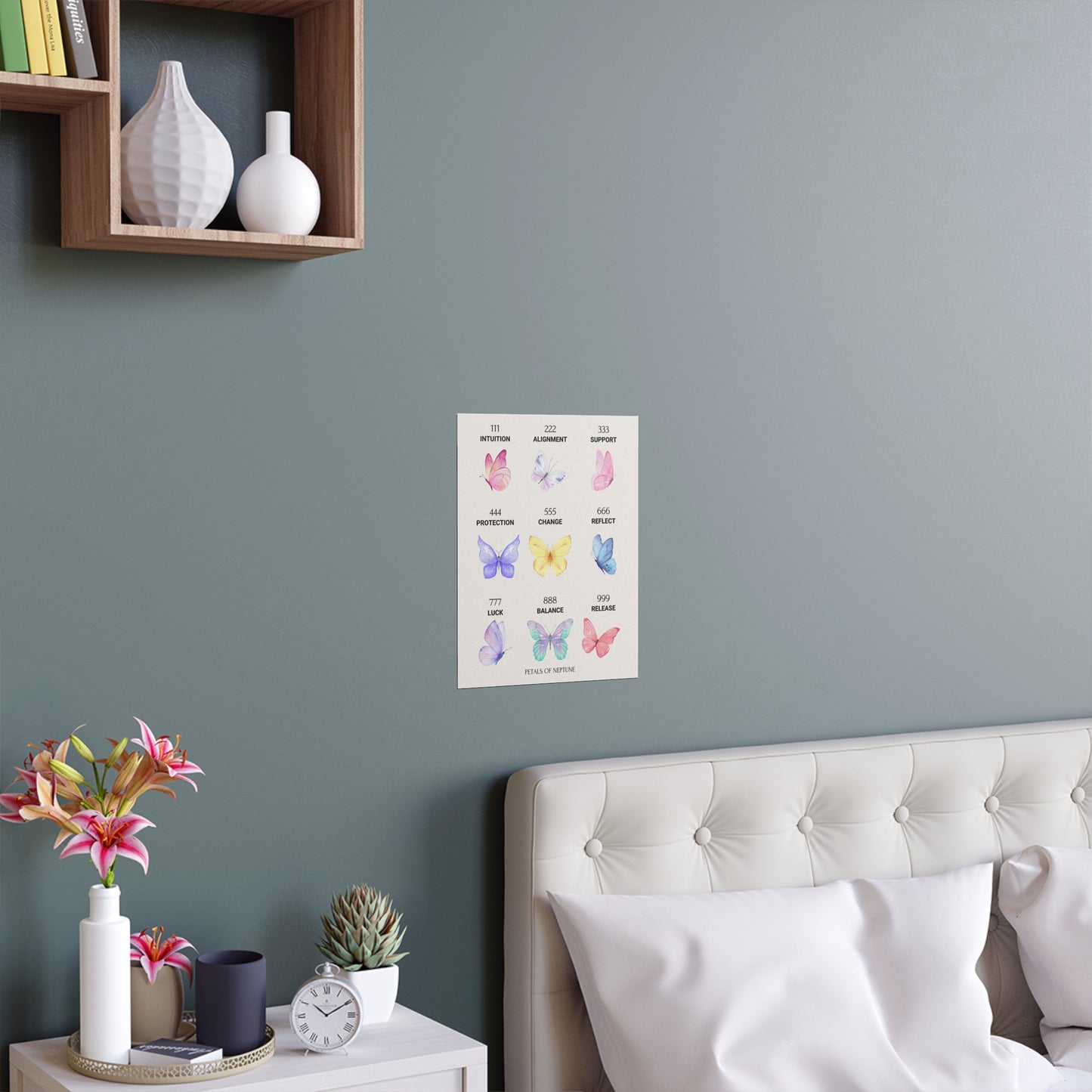 Angel Numbers Butterfly poster