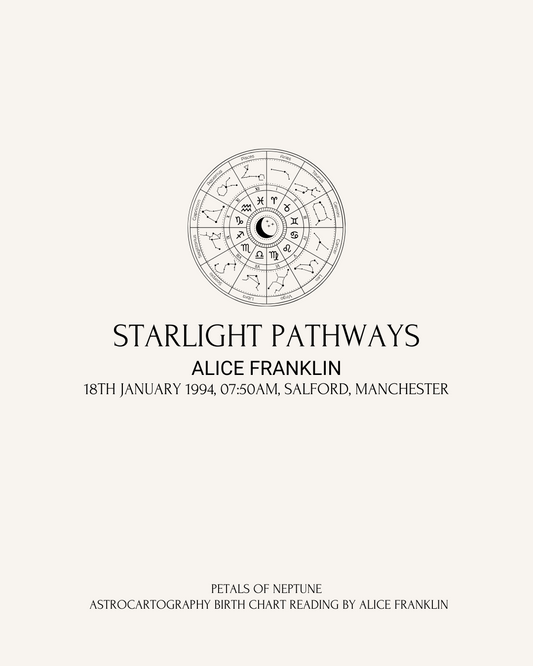 Starlight Pathways- Astrocartography Reading