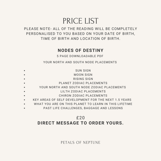 Nodes of Destiny- Birth chart reading