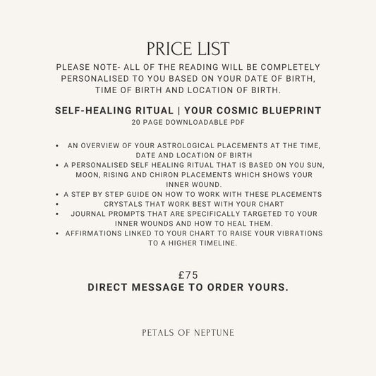 Self- healing Ritual based on your cosmic blueprint