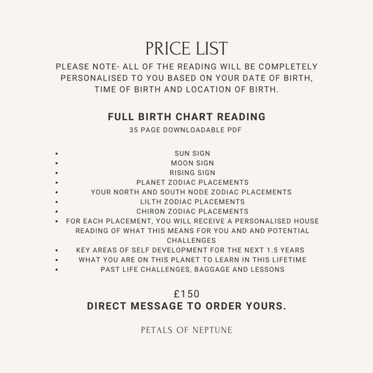 The Story of You- Full Birth chart reading