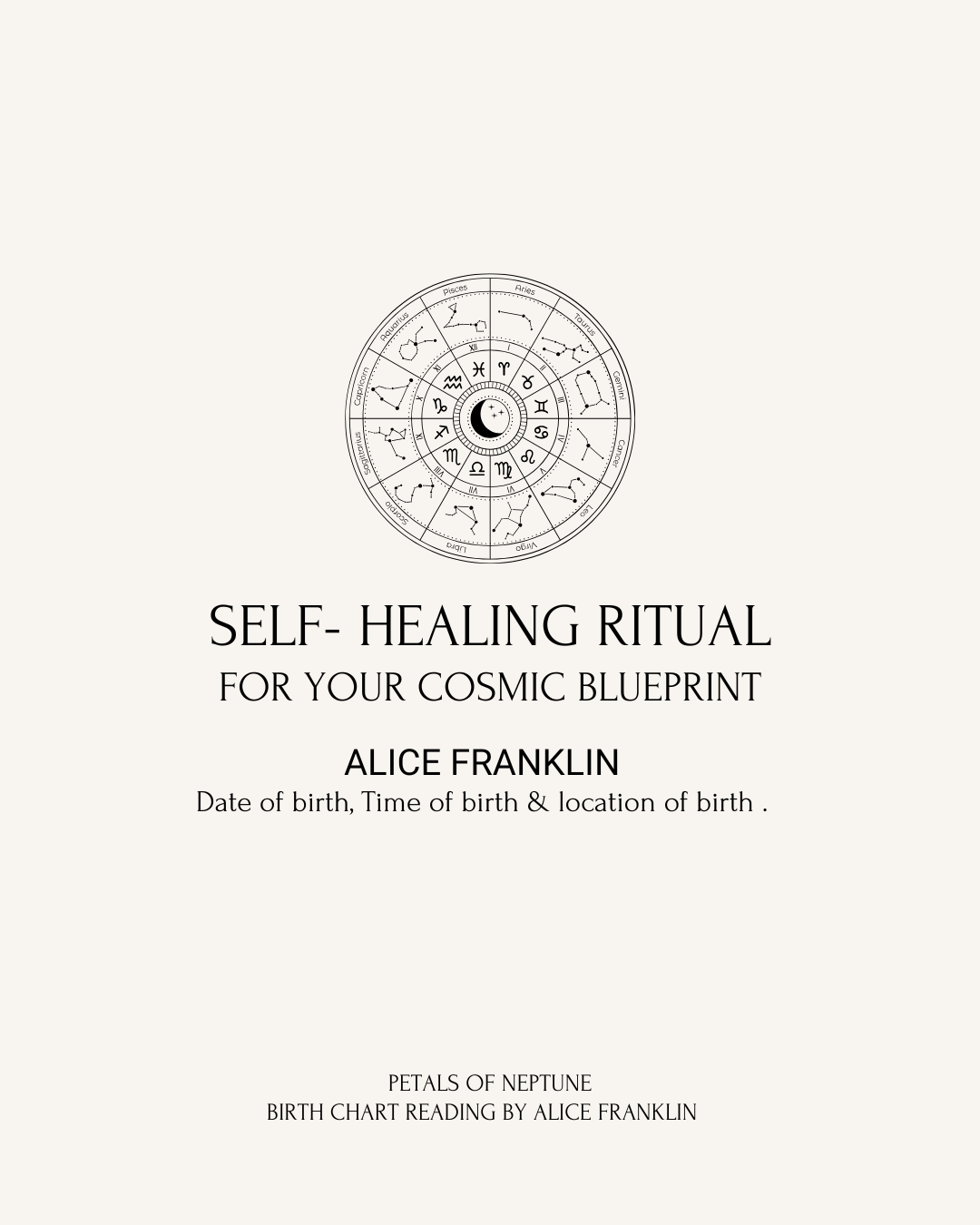 Self- healing Ritual based on your cosmic blueprint