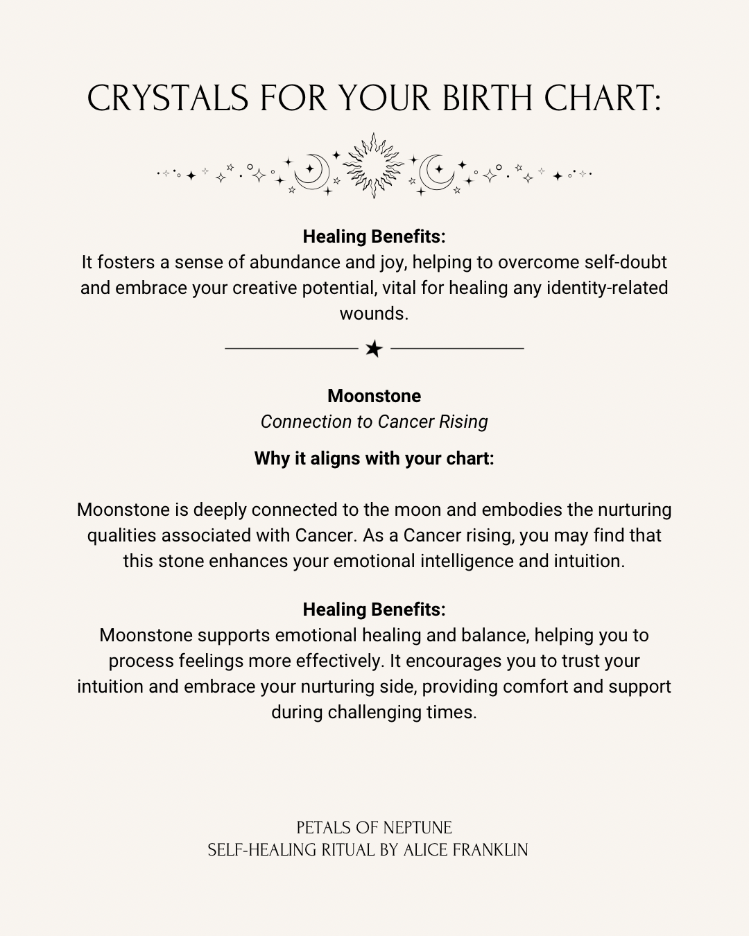 Self- healing Ritual based on your cosmic blueprint