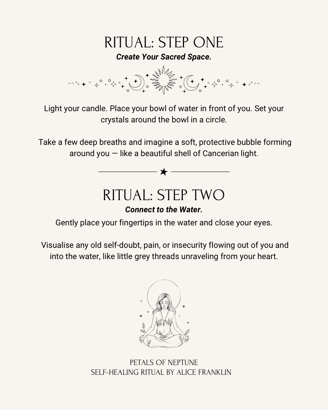 Self- healing Ritual based on your cosmic blueprint