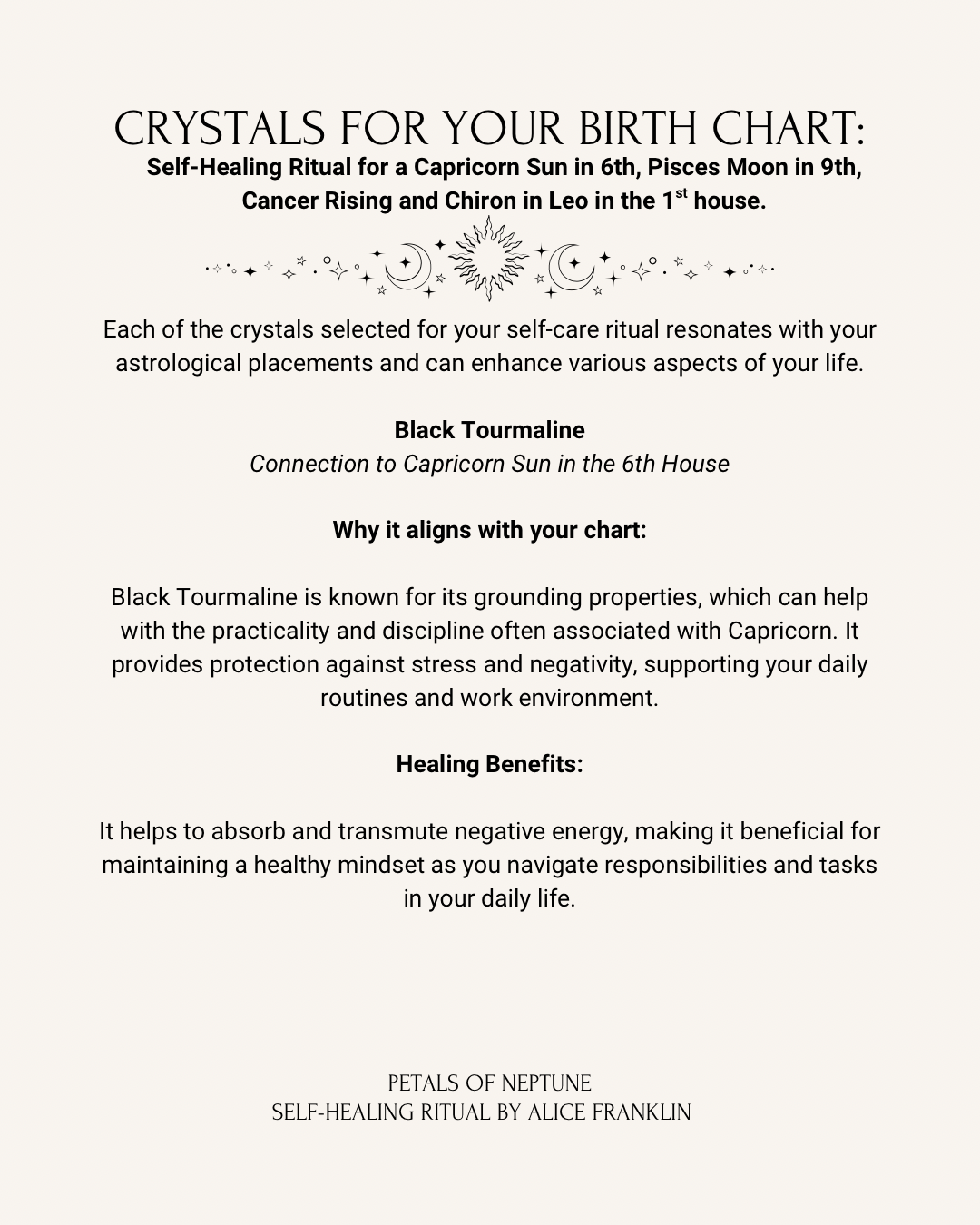 Self- healing Ritual based on your cosmic blueprint