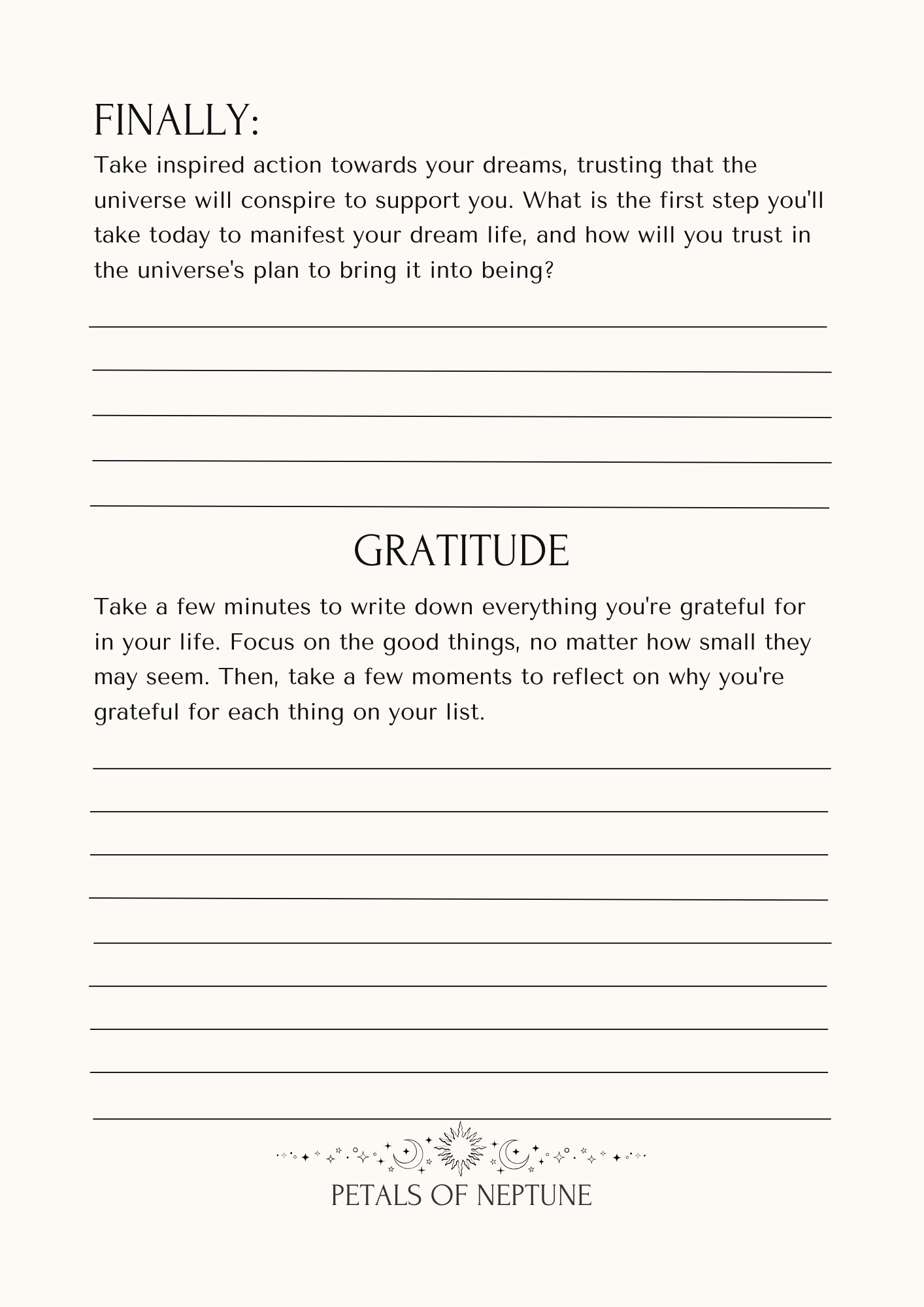 Summer Solstice Workbook.