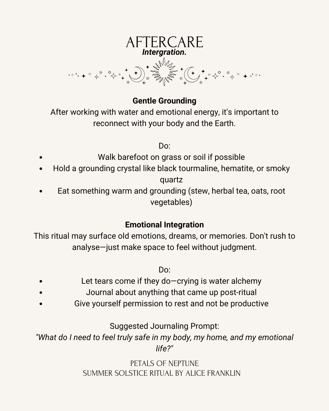Summer Solstice Self-Healing Ritual